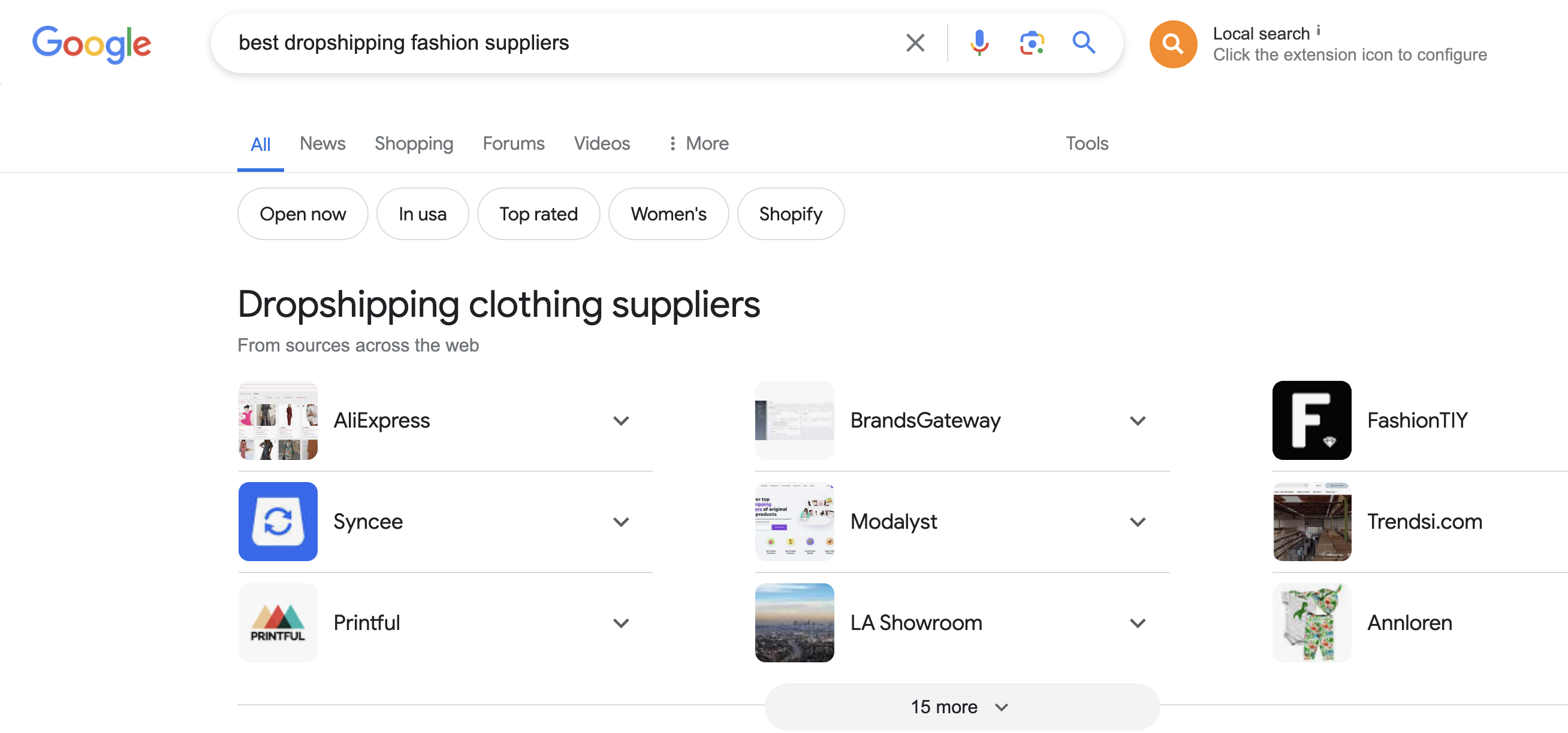 fashion suppliers