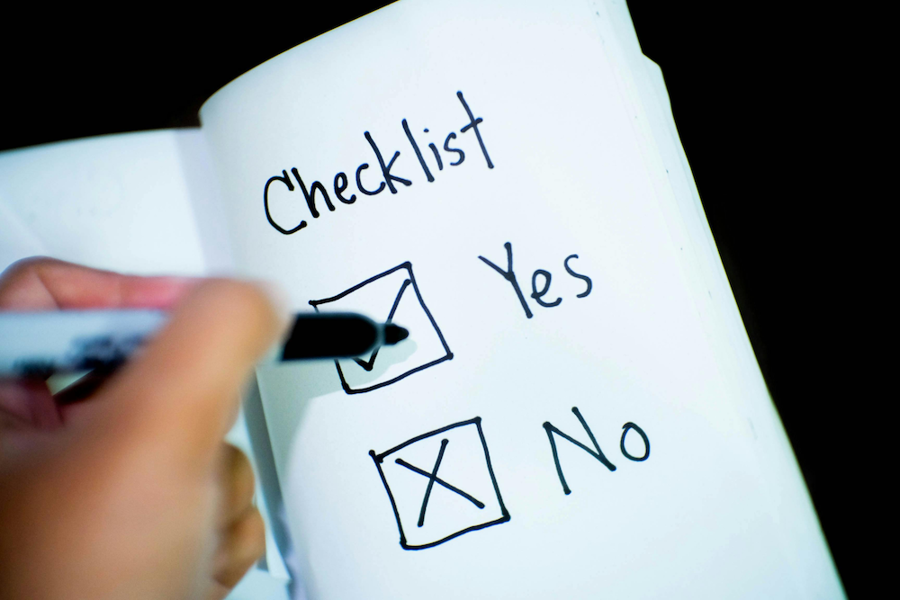 end of year checklist